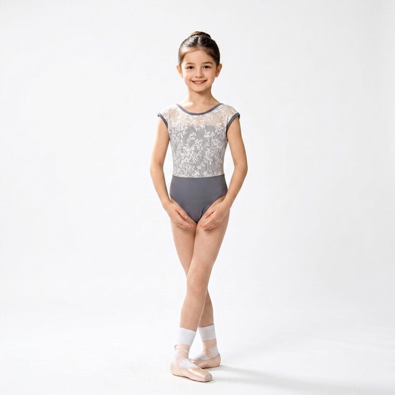 Floral Mesh Ballet Leotard